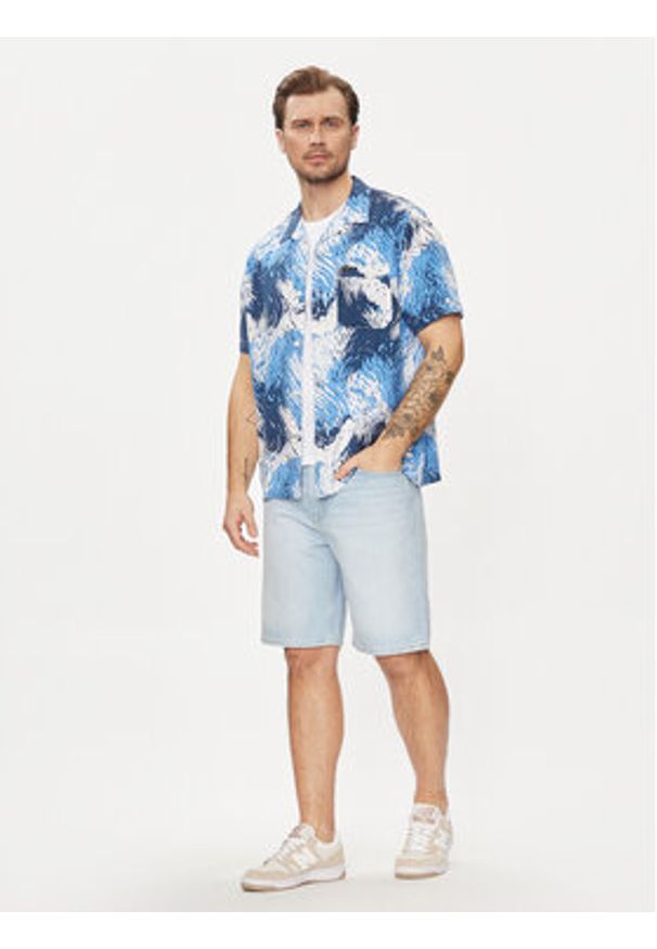 Lee Szorty jeansowe Asher 112349239 Niebieski Loose Fit. Kolor: niebieski. Materiał: bawełna