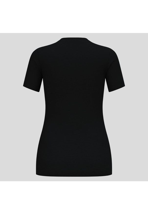 Odlo - Koszulka z krótkim rękawem damska ODLO Merino 160 BL Top Crew Neck S/S. Kolor: czarny. Długość rękawa: krótki rękaw. Długość: krótkie