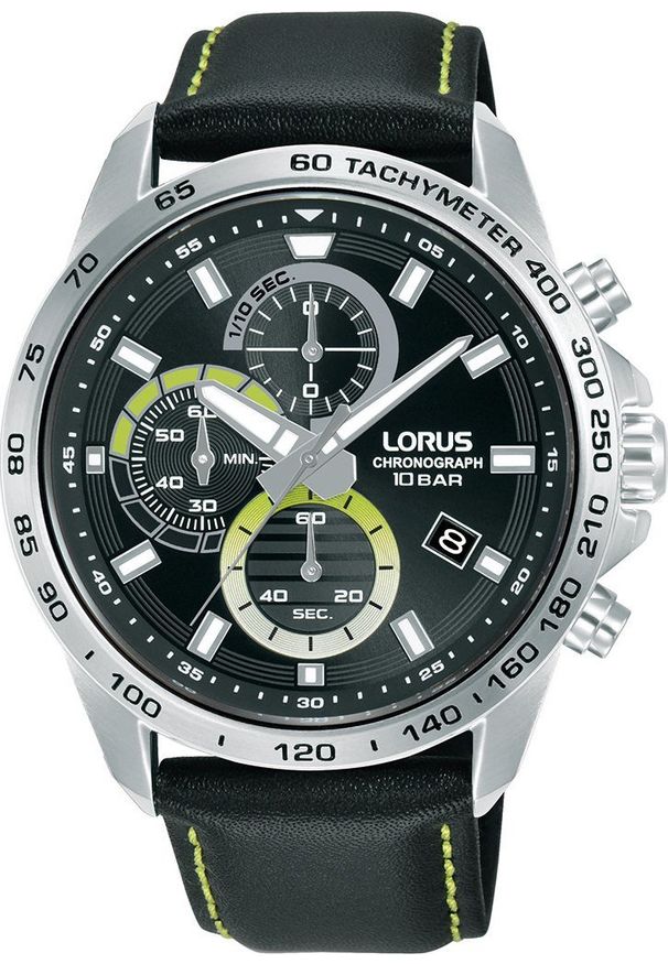 Zegarek Lorus Zegarek męski Lorus RM359JX9 czarny. Kolor: czarny
