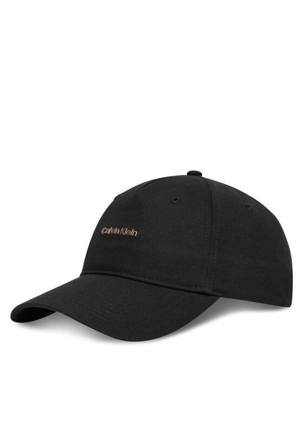 Calvin Klein Czapka z daszkiem Cotton Twill W/ Hw Cap LV04F5072G Czarny. Kolor: czarny. Materiał: bawełna