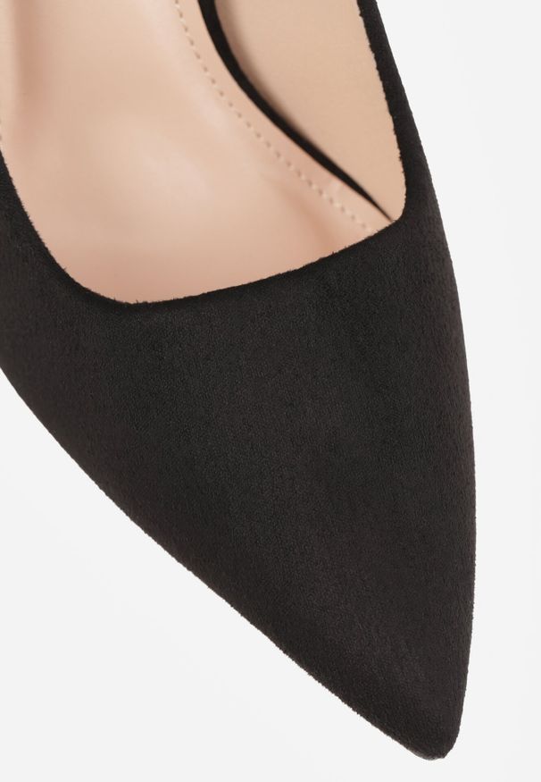 Born2be - Czarne Szpilki Endosyne. Okazja: do pracy, na co dzień, na spotkanie biznesowe. Nosek buta: szpiczasty. Kolor: czarny. Materiał: jeans, zamsz. Sezon: lato. Obcas: na szpilce. Styl: klasyczny, biznesowy, elegancki, casual, wizytowy