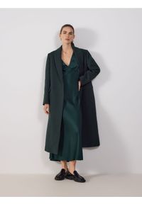 Reserved - Sukienka maxi - ciemnozielony. Kolor: zielony. Materiał: tkanina. Długość: maxi #1