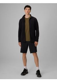 4f - 4F Polar regular bez kaptura męski - czarny M. Typ kołnierza: bez kaptura. Kolor: czarny. Materiał: polar. Długość: długie. Sport: turystyka piesza #2