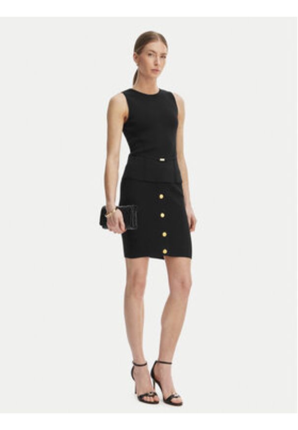 Marciano Guess Bluzka G6GR23 Z0760 Czarny Regular Fit. Kolor: czarny. Materiał: wiskoza