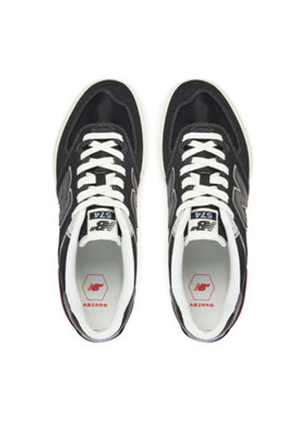 New Balance Sneakersy NM574VYW Czarny. Kolor: czarny. Materiał: skóra, zamsz. Model: New Balance 574