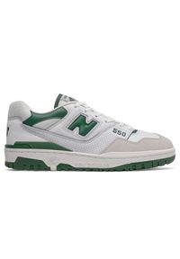 Buty unisex New Balance BB550WT1 – białe. Kolor: biały. Materiał: skóra. Szerokość cholewki: normalna #1