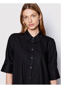 GESTUZ - Gestuz Sukienka koszulowa Avaligz 10906320 Czarny Loose Fit. Kolor: czarny. Materiał: bawełna. Typ sukienki: koszulowe #3