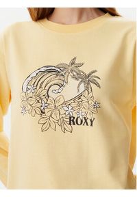 Roxy Bluza ERJFT04963 Żółty Regular Fit. Kolor: żółty. Materiał: bawełna #4