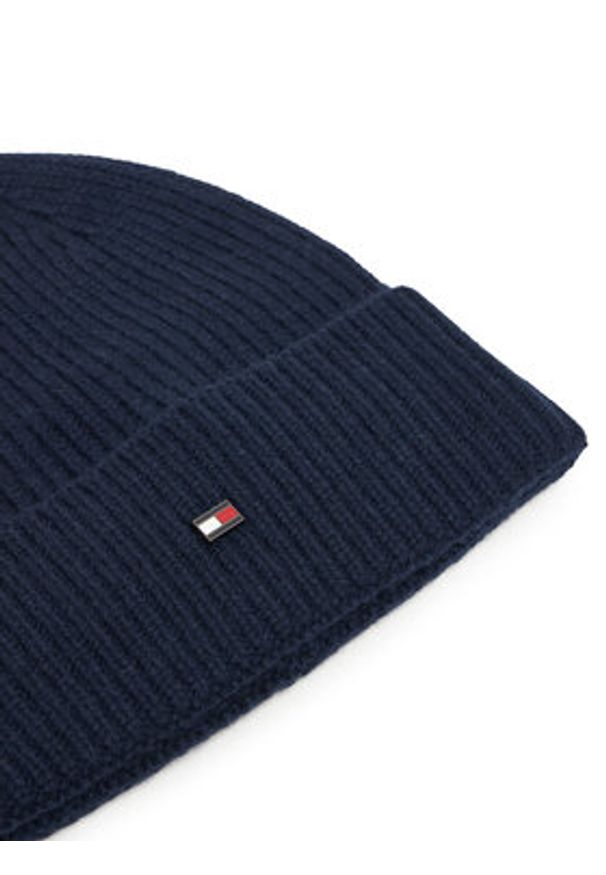 TOMMY HILFIGER - Tommy Hilfiger Czapka Flag AM0AM13586 Granatowy. Kolor: niebieski. Materiał: kaszmir, materiał