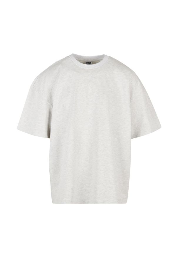 Urban Classics - Męska Koszulka Oversize Z Grubej Bawełny. Kolor: szary. Materiał: bawełna. Sport: turystyka piesza