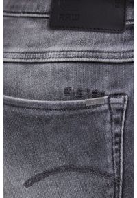 G-Star RAW - G-Star Raw jeansy 3301 D15943.A634.C274 damskie medium waist. Kolor: szary #2