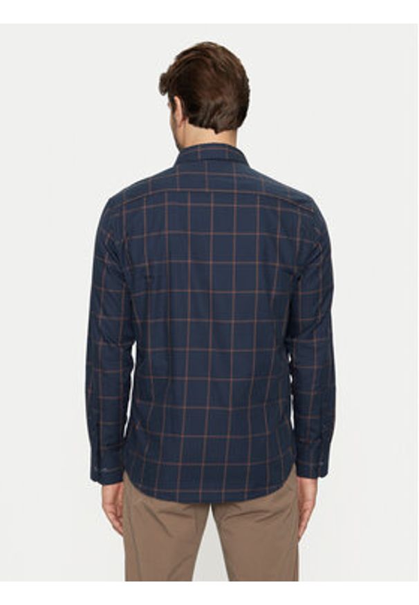 Selected Homme Koszula 16096092 Granatowy Regular Fit. Kolor: niebieski. Materiał: bawełna