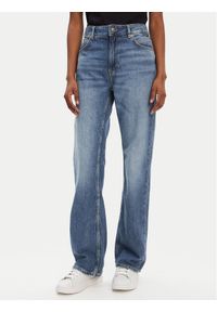 BOSS Jeansy C_Ada 50542481 Granatowy Straight Fit. Kolor: niebieski