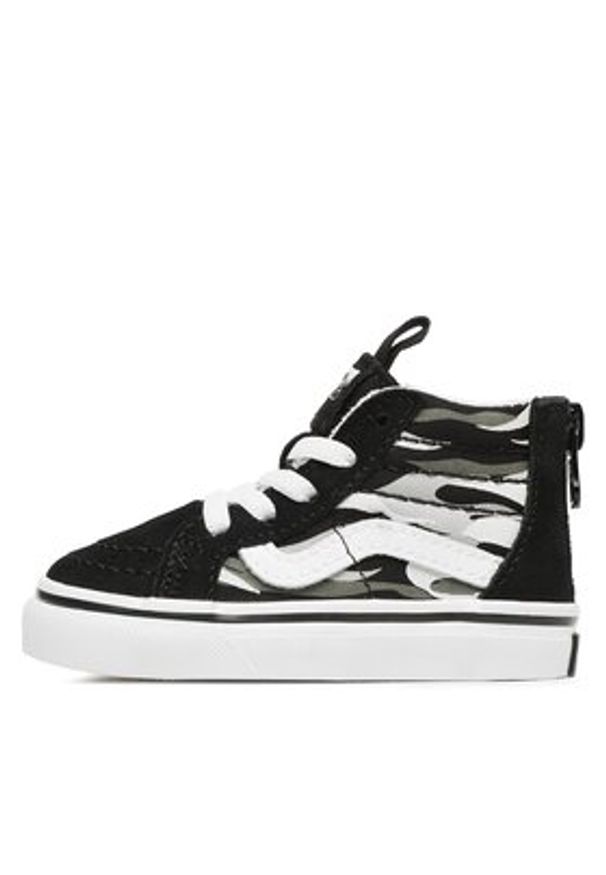 Vans Tenisówki Td Sk8-Hi Zip VN0A4BV1Y301 Czarny. Kolor: czarny. Materiał: materiał