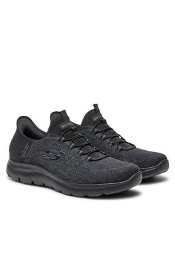 skechers - Skechers Sneakersy Key Pace 232469 BBK Czarny. Kolor: czarny. Materiał: materiał
