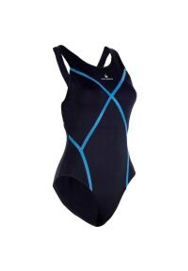 Strój Kąpielowy Aqua Sphere Capri – Czarno-Niebieski – Rozmiar 28. Kolor: czarny, niebieski, wielokolorowy