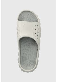 Crocs klapki Echo Slide kolor szary 208170 208170.1FT-1FT. Kolor: szary. Materiał: materiał, guma. Wzór: gładki #2
