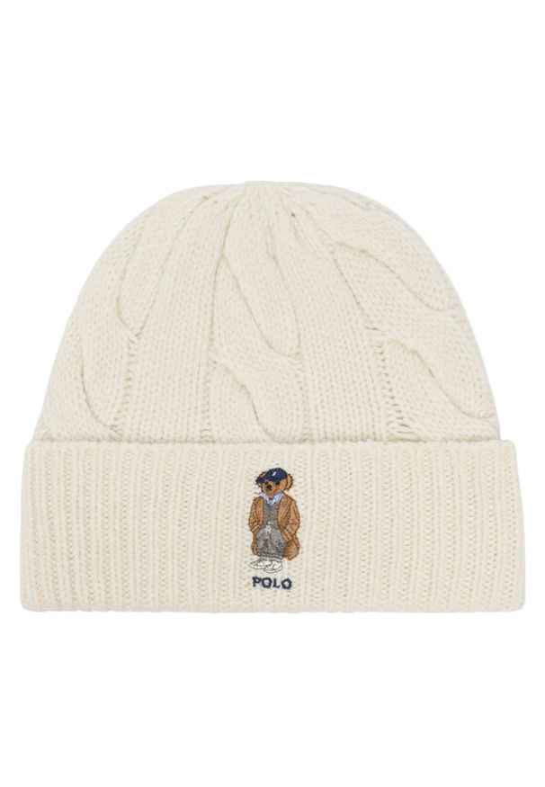 Polo Ralph Lauren Czapka 455981433001 Écru. Materiał: wełna