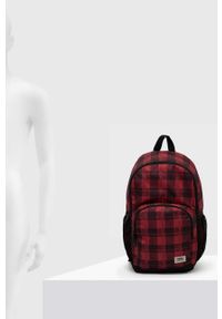Vans plecak męski kolor czerwony duży wzorzysty. Kolor: czerwony #6