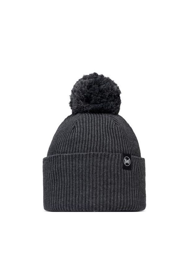 Buff - Czapka BUFF KNITTED BEANIE RENVI GREY HEATHER. Kolor: szary. Sezon: zima. Styl: sportowy