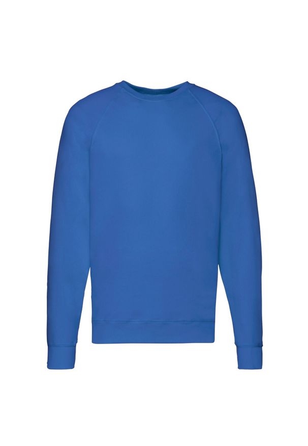 FRUIT OF THE LOOM - Lekka Raglanowa Bluza Unisex Dla Dorosłych. Kolor: niebieski. Długość rękawa: raglanowy rękaw