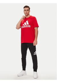 Adidas - adidas T-Shirt Essentials Single Jersey Big Logo T-Shirt IC9352 Czerwony Regular Fit. Kolor: czerwony. Materiał: bawełna