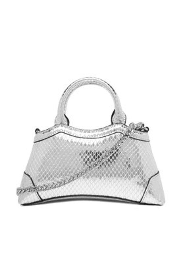 Just Cavalli Torebka 79RA4BZ1 ZS816 Srebrny. Kolor: srebrny. Materiał: skórzane