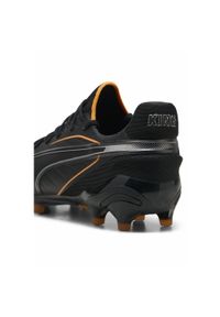 Puma - Buty piłkarskie KING ULTIMATE FG/AG PUMA Black Heat Fire Silver Orange Metallic. Kolor: wielokolorowy, pomarańczowy, żółty, czarny, szary. Sport: piłka nożna