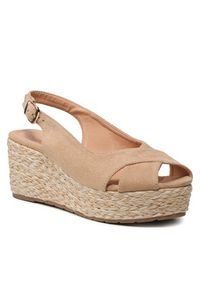 Jenny Fairy Espadryle TS5249-01 Beżowy. Kolor: beżowy. Materiał: materiał #8