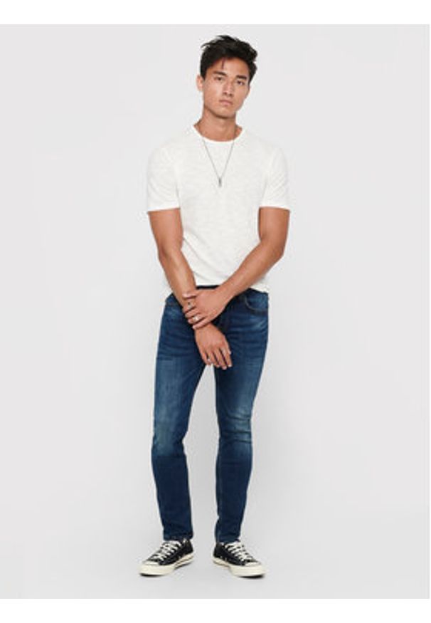 Only & Sons Jeansy Weft 22005076 Granatowy Regular Fit. Kolor: niebieski