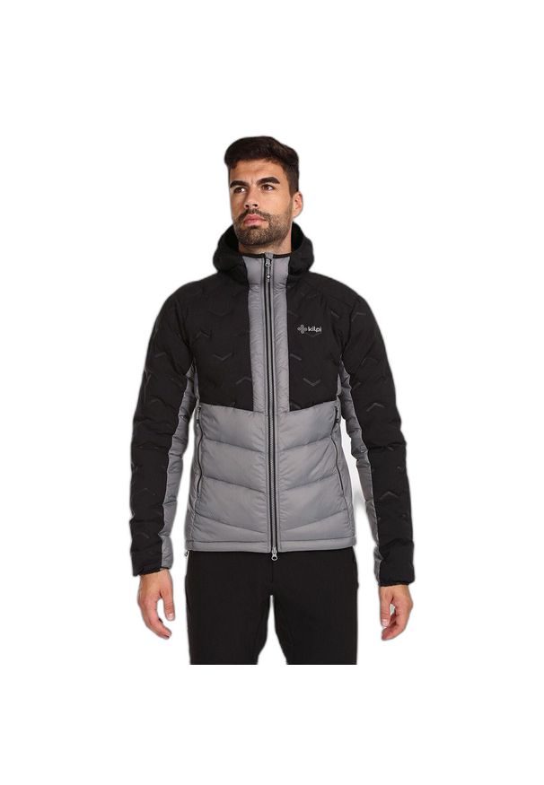 Kurtka puchowa Kilpi Tevery. Kolor: czarny. Materiał: puch. Technologia: Primaloft. Sport: narciarstwo, turystyka piesza