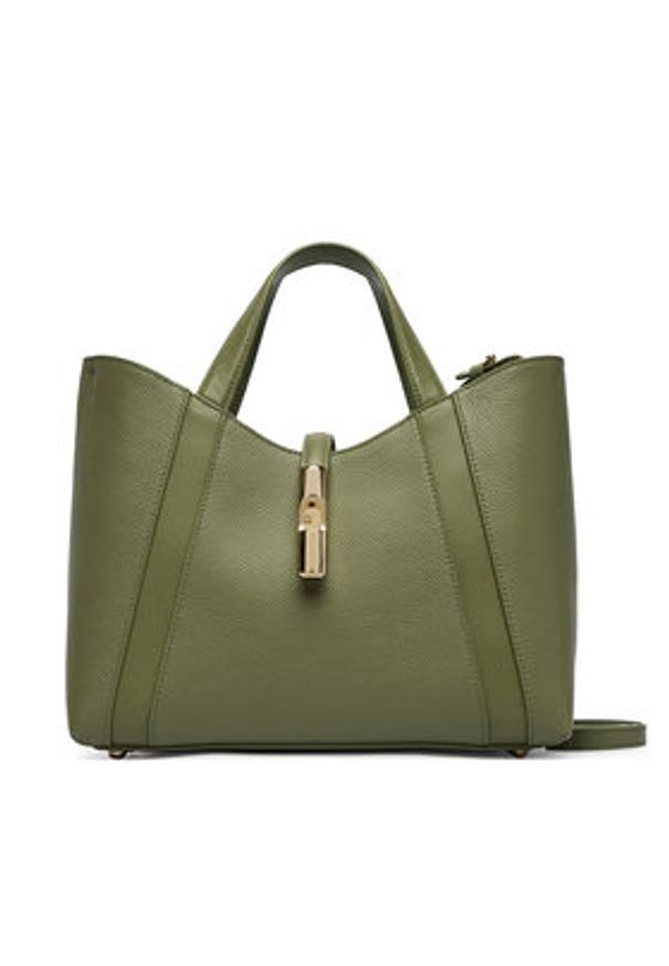 Furla Torebka Goccia S WB01789 BX3353 KH 4555S Zielony. Kolor: zielony. Materiał: skórzane