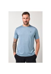 JAY-PI - Męska Koszulka funkcyjna fitness rękaw 1/2 szybkoschnący do roz. 7 XL. Kolekcja: plus size. Kolor: niebieski. Materiał: poliester, elastan, materiał. Sport: fitness #1