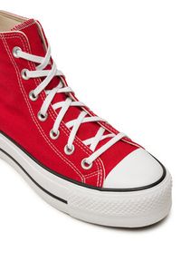 Converse Trampki Chuck Taylor All Star Lift Platform HI A09220C Czerwony. Kolor: czerwony. Materiał: materiał. Obcas: na platformie #4