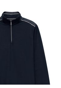 Bugatti Sweter 8550-15123E Granatowy Regular Fit. Kolor: niebieski. Materiał: wiskoza #4