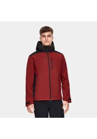 Kurtka turystyczna męska softshell Alpinus ASO. Kolor: czerwony. Materiał: softshell. Sport: turystyka piesza