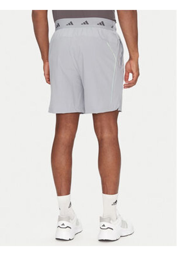 Adidas - adidas Szorty sportowe Tech JM4178 Szary Regular Fit. Kolor: szary. Materiał: syntetyk