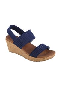 skechers - Buty do chodzenia damskie Skechers Beverlee Sheer Luck. Zapięcie: bez zapięcia. Kolor: niebieski. Materiał: materiał, tkanina. Sport: turystyka piesza
