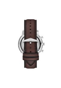 Fossil Zegarek Neutra Chronograph FS6109 Brązowy. Kolor: brązowy. Materiał: skóra #4