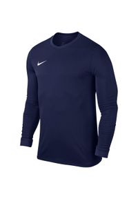 Nike - Męska Koszulka Z Długim Rękawem Park VII. Kolor: niebieski. Długość rękawa: długi rękaw. Długość: długie