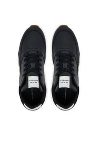 TOMMY HILFIGER - Tommy Hilfiger Sneakersy New Runner Eva Ess FM0FM05512 Czarny. Kolor: czarny. Materiał: skóra #6