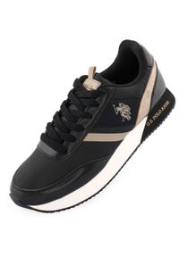 Czarne sneakersy U.S. Polo Assn. dla kobiet - Rozmiar 36. Kolor: czarny. Materiał: skóra ekologiczna. Sport: turystyka piesza #1