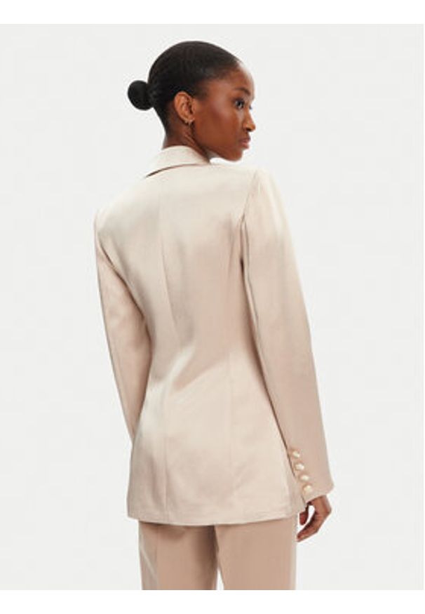 Marciano Guess Marynarka 5RGN01 7248A Brązowy Regular Fit. Kolor: brązowy. Materiał: wiskoza