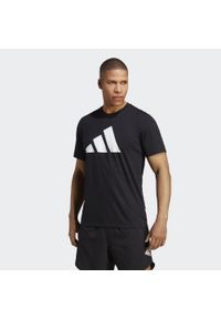 Adidas - Koszulka adidas Essentials Feelready Logo. Kolor: biały, wielokolorowy, czarny. Materiał: materiał