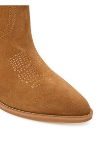 Guess Kowbojki FLTSAL SUE10 Brązowy. Kolor: brązowy. Materiał: zamsz, skóra #4