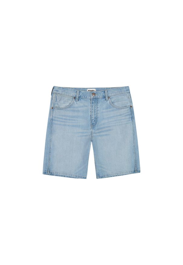 Wrangler - WRANGLER MĘSKIE SZORTY JEANSOWE FRONTIER SHORT WEST 112350822 W16W017961. Okazja: na co dzień. Materiał: jeans. Długość: krótkie. Sezon: lato. Styl: wakacyjny, casual, klasyczny, elegancki
