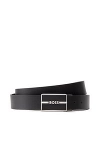 BOSS Pasek Męski Glor 50481183 Czarny. Kolor: czarny. Materiał: skóra #4