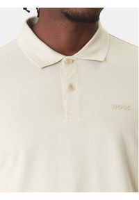 BOSS Polo Pio 1 50554574 Beżowy Regular Fit. Typ kołnierza: polo. Kolor: beżowy. Materiał: bawełna #3