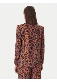 LOLA CASADEMUNT Marynarka MS2602005 Brązowy Straight Fit. Kolor: brązowy. Materiał: syntetyk #4