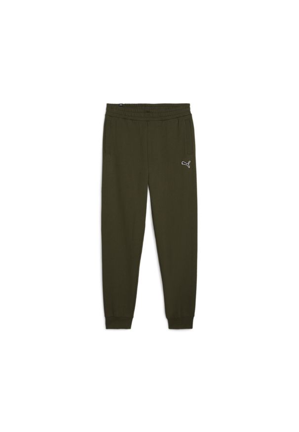 Puma - Męskie spodnie dresowe Better Essentials PUMA Dark Olive Green. Kolor: zielony. Materiał: dresówka. Sport: fitness, joga i pilates
